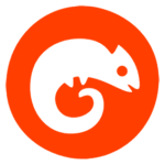 Condence_round_logo_icon_white_chameleon_orange_back_small