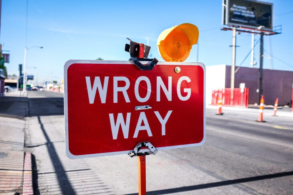 Going to the wrong way in condition monitoring